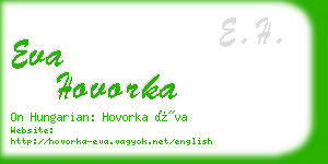 eva hovorka business card